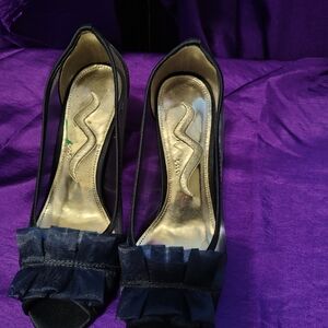 Elegant Navy Blue Women's Heels